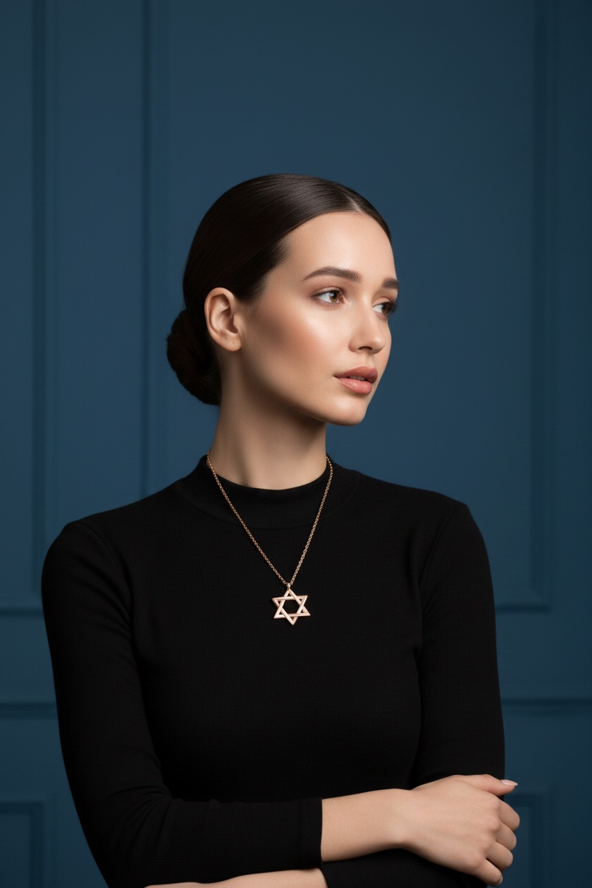 Sterling Silver, Star of David Necklace