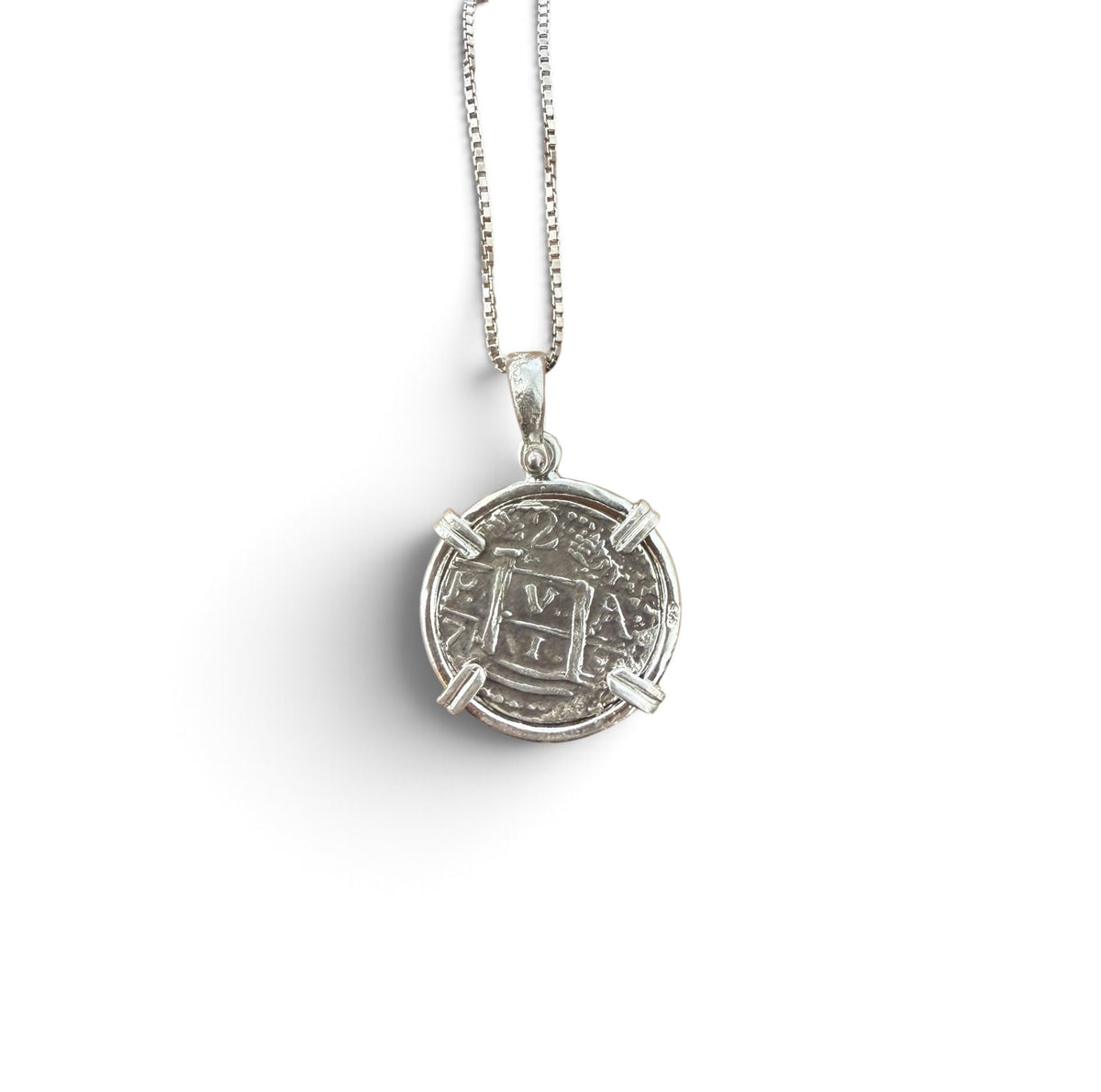Replica of Atocha Shipwreck Coin Pendant Handmade with 925 solid sterling silver