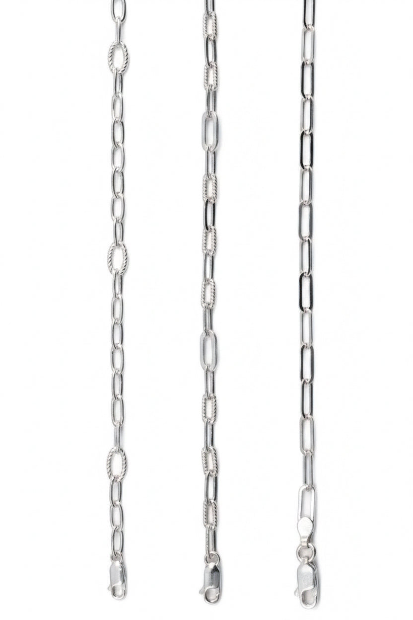 925 Italian sterling silver chains
