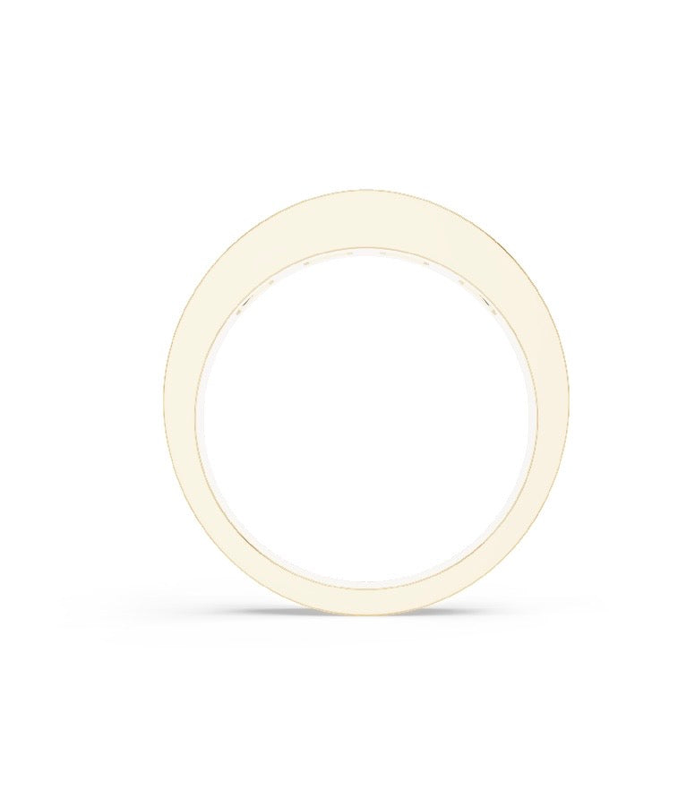18 KT SOLID YELLOW REAL GOLD ANNIVERSARY BAND WEDDING BAND 5MM 1CTW