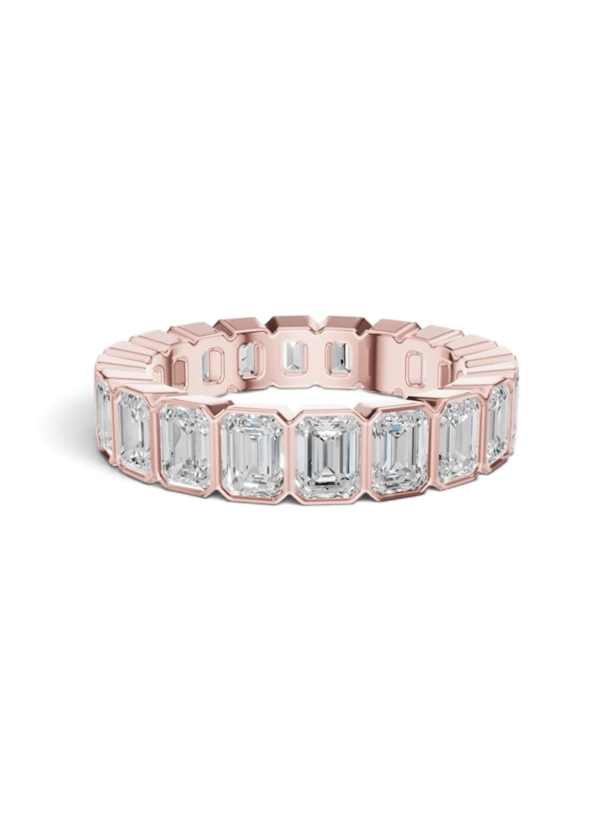18 KT YELLOW GOLD BEZEL WEDDING BAND