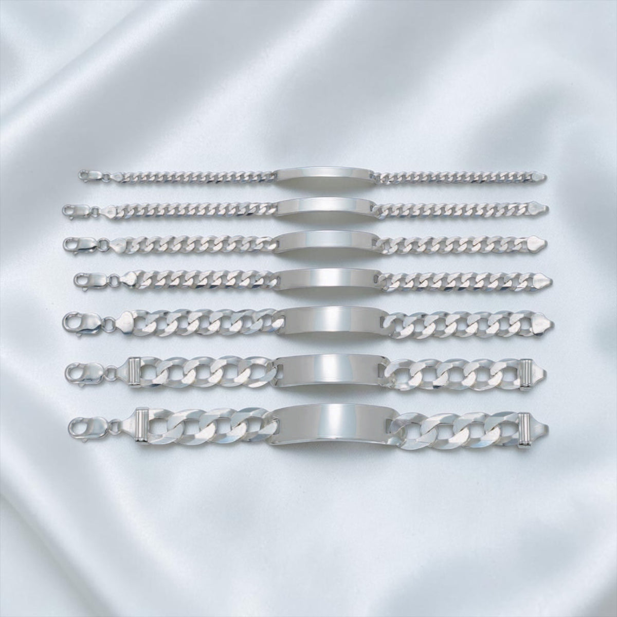 925 SOLID STERLING SILVER ID BRACELETS