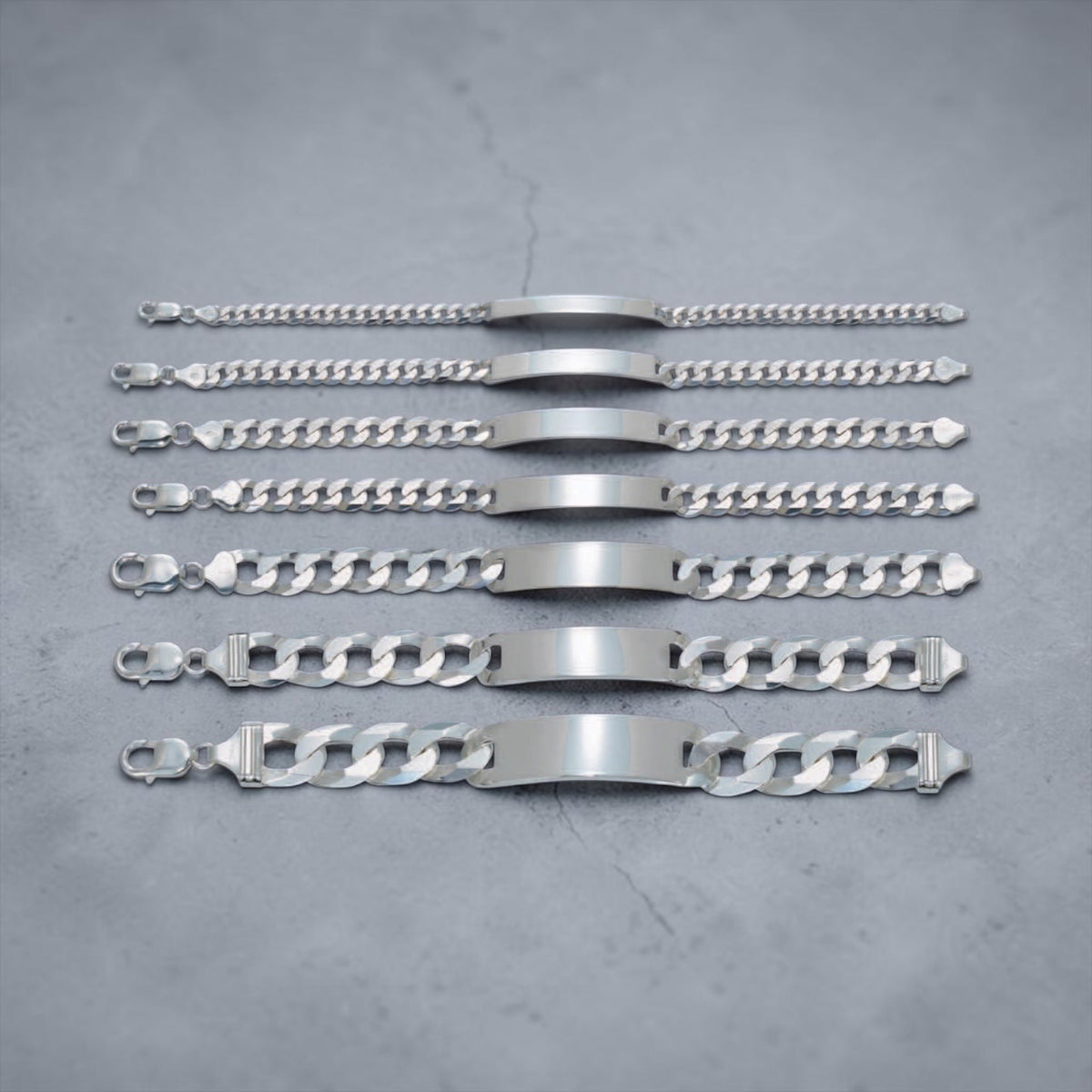 925 SOLID STERLING SILVER ID BRACELETS