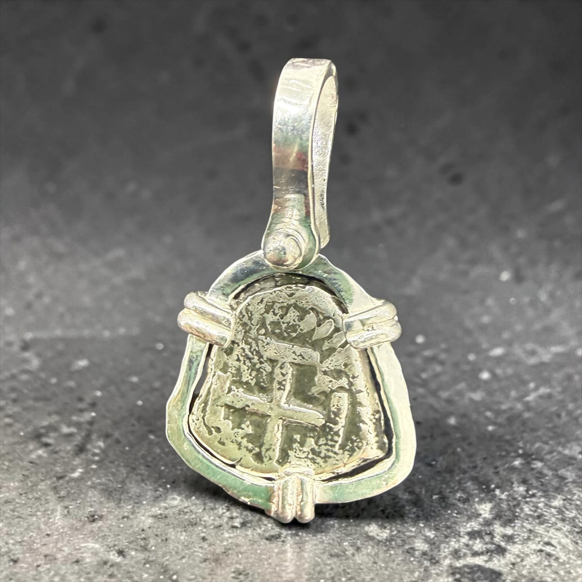 Replica atocha shipwreck mini coin pendant 925 sterling silver