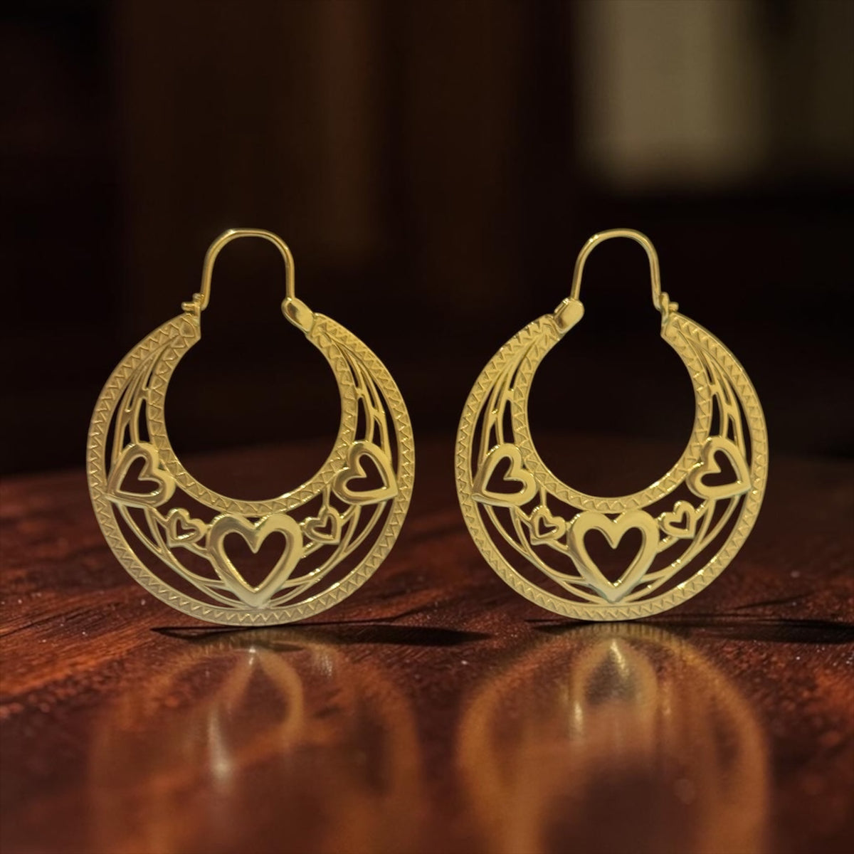 925 solid sterling silver Cuban hoops gold
