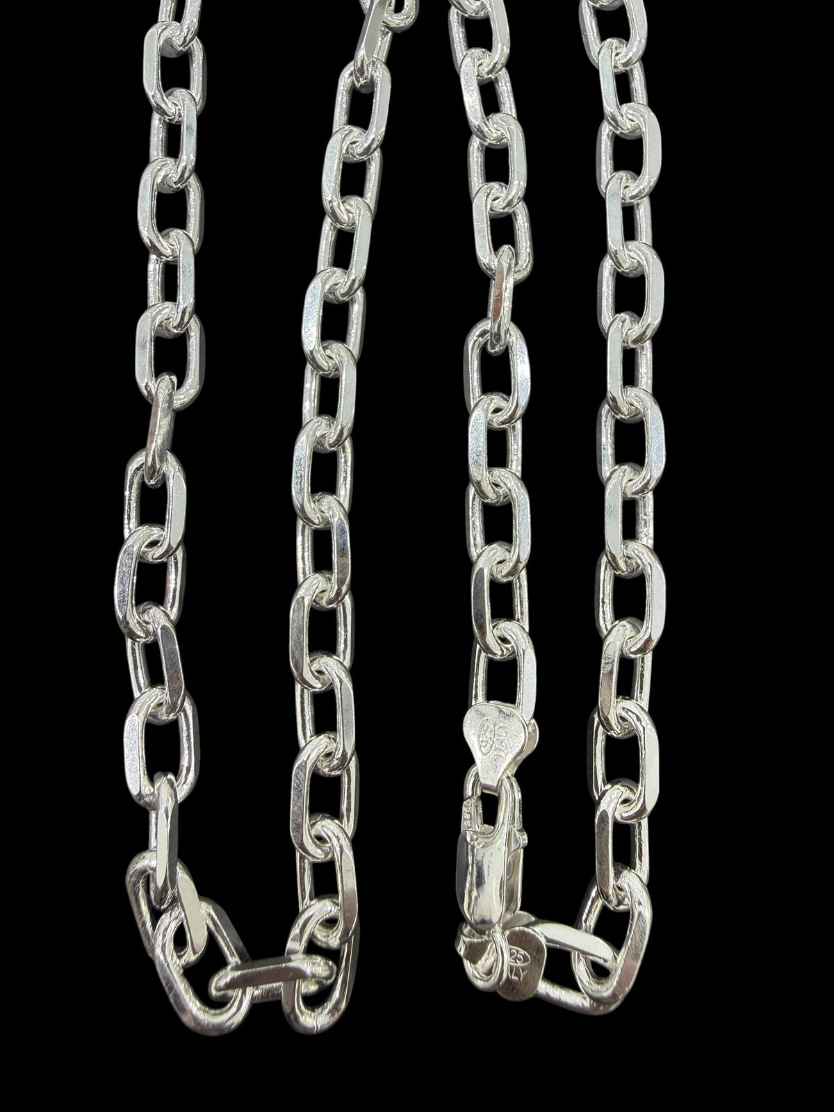 925 solid heavy sterling silver chain 7mm