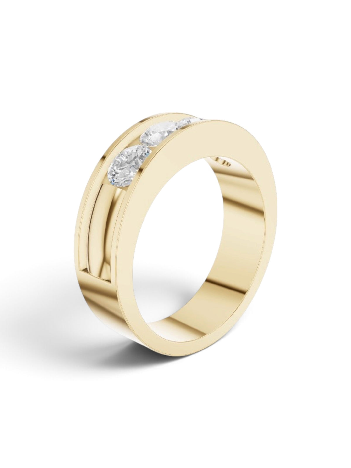 18 KT YELLOW GOLD ANNIVERSARY BAND WEDDING BAND