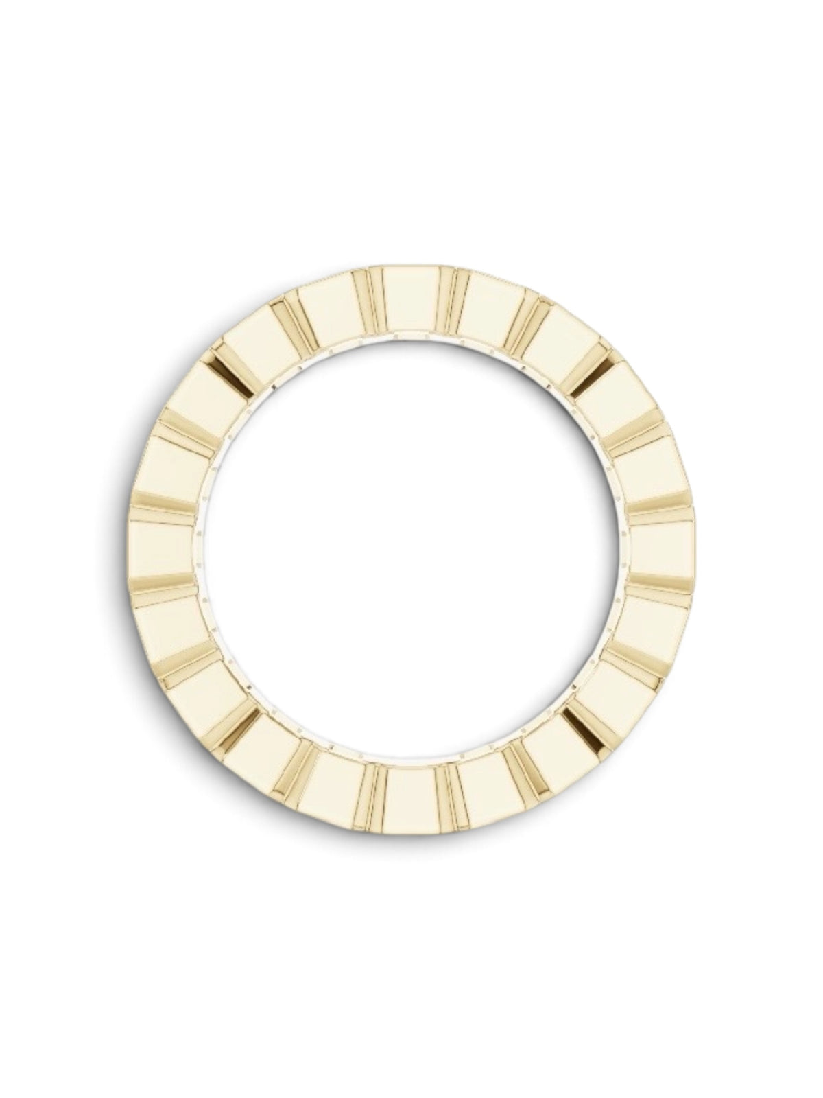 18 KT YELLOW GOLD BEZEL WEDDING BAND