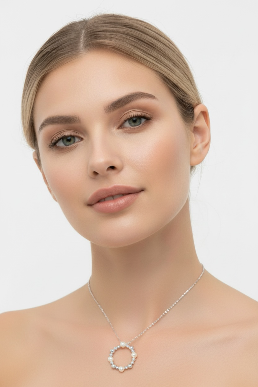 Sterling Silver, Fresh Water Pearl & Beaded Necklace