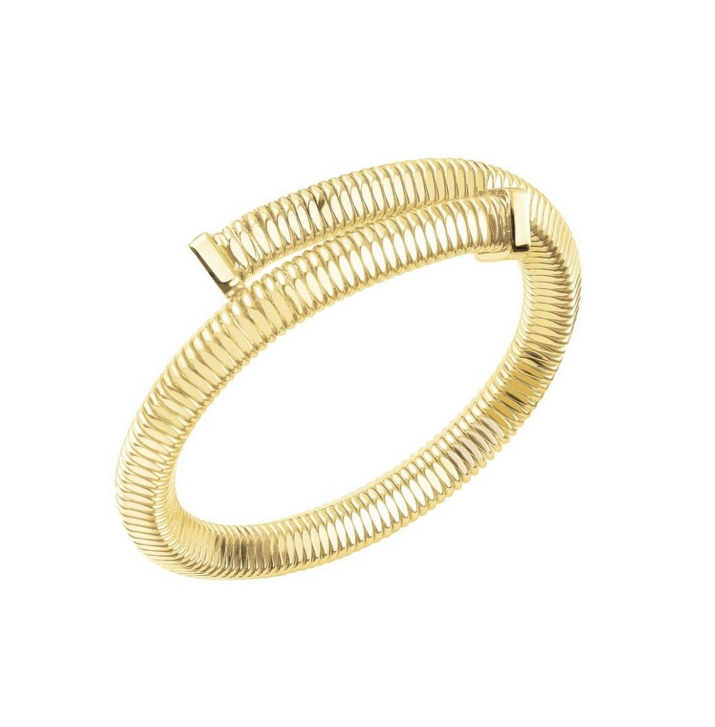 Designer Tubogas Solid Bangle - Made in Italy