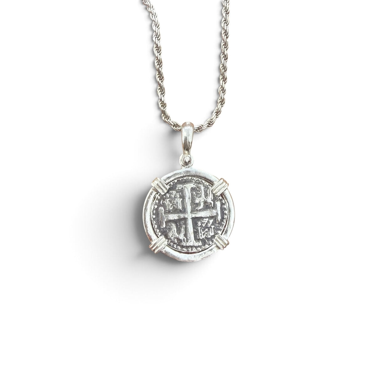 Replica of Atocha Shipwreck Coin Pendant Handmade with 925 solid sterling silver