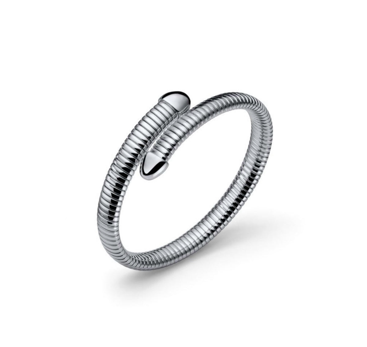 Designer Solid Tubogas Bangle - Made in Italy