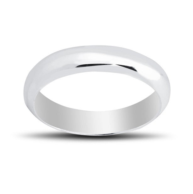 5mm sterling silver band ring unisex