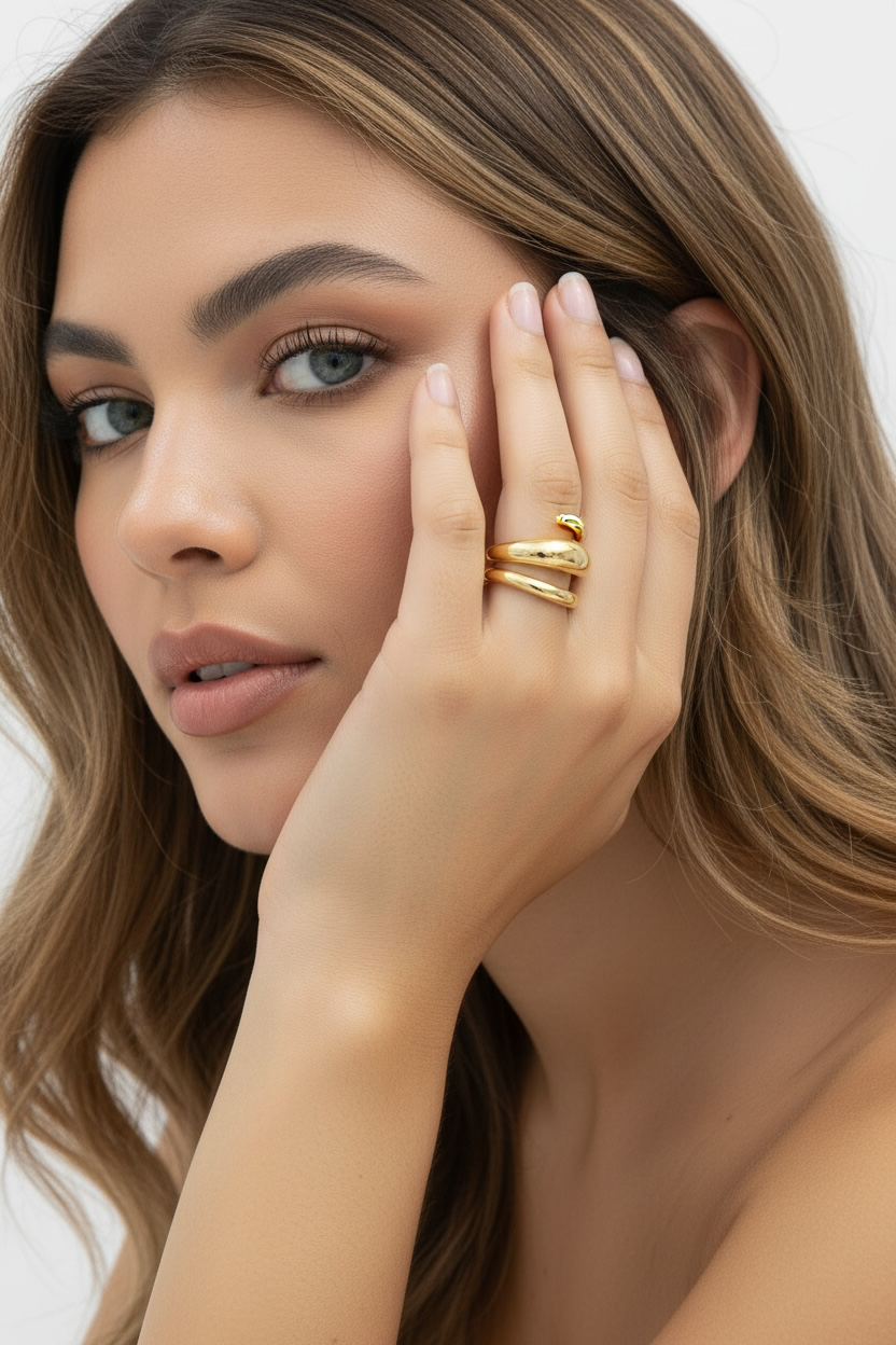 Designer Bold Ring - Made in Italy