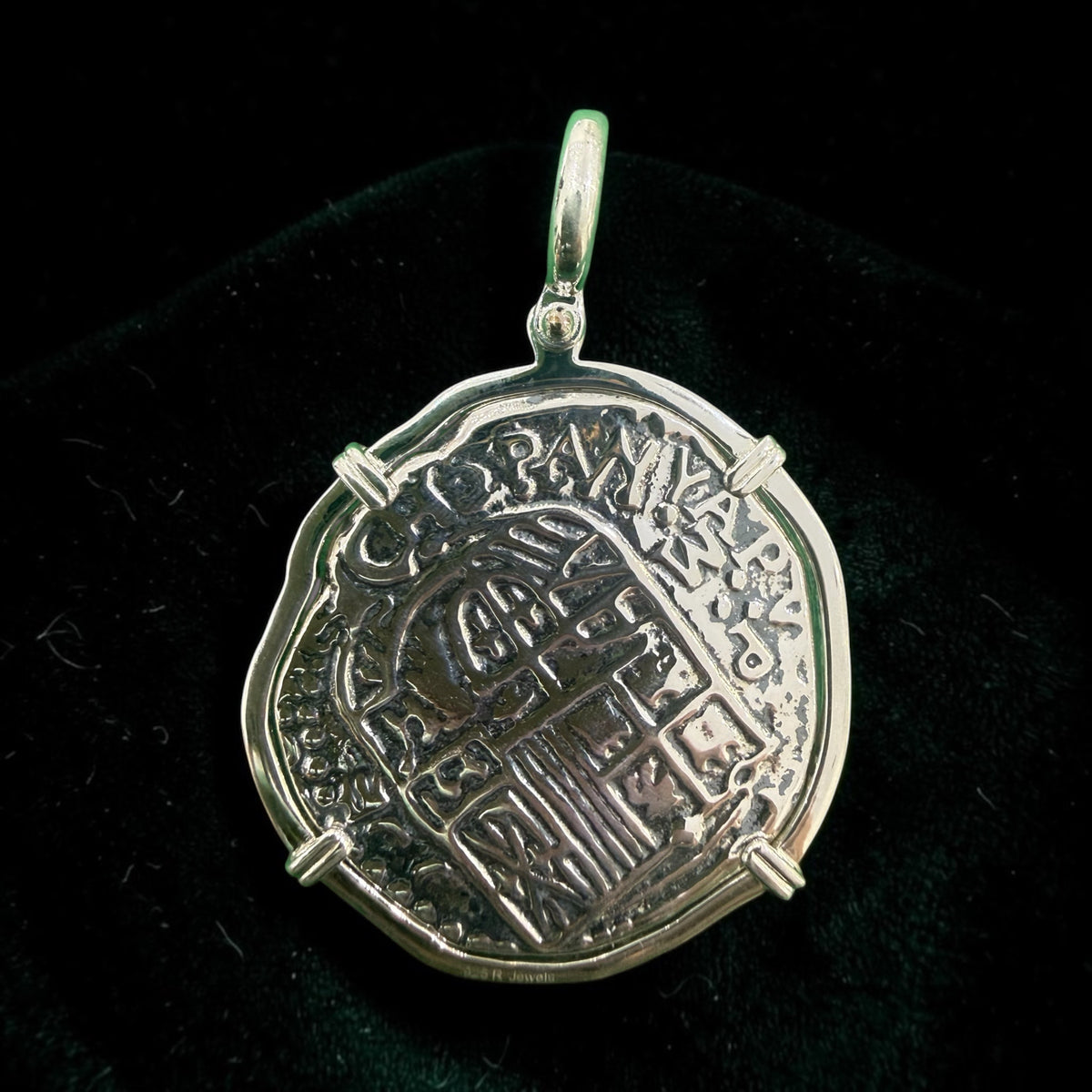 Replica Shipwreck Coin Pendant 925 solid sterling silver