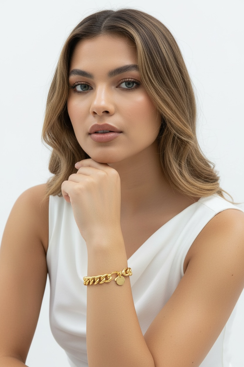Designer Curb Bracelet - Made in Italy