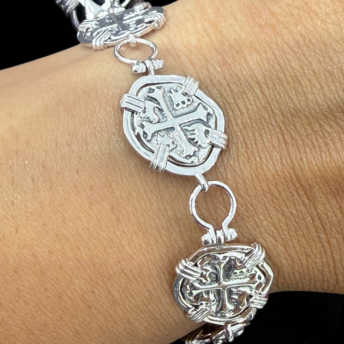 Replica of Atocha shipwreck coin bracelet