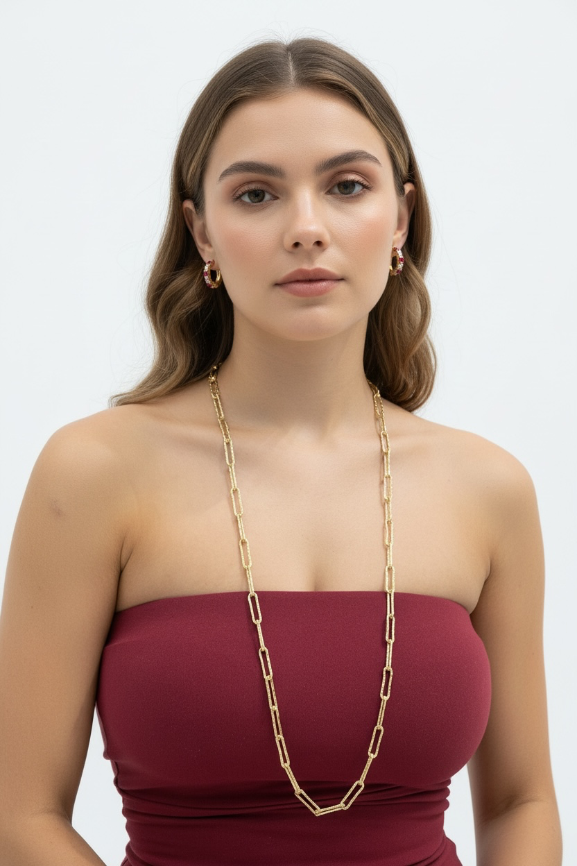 Designer Necklace - Made in Italy
Can be styled in multiple ways 36 inches long