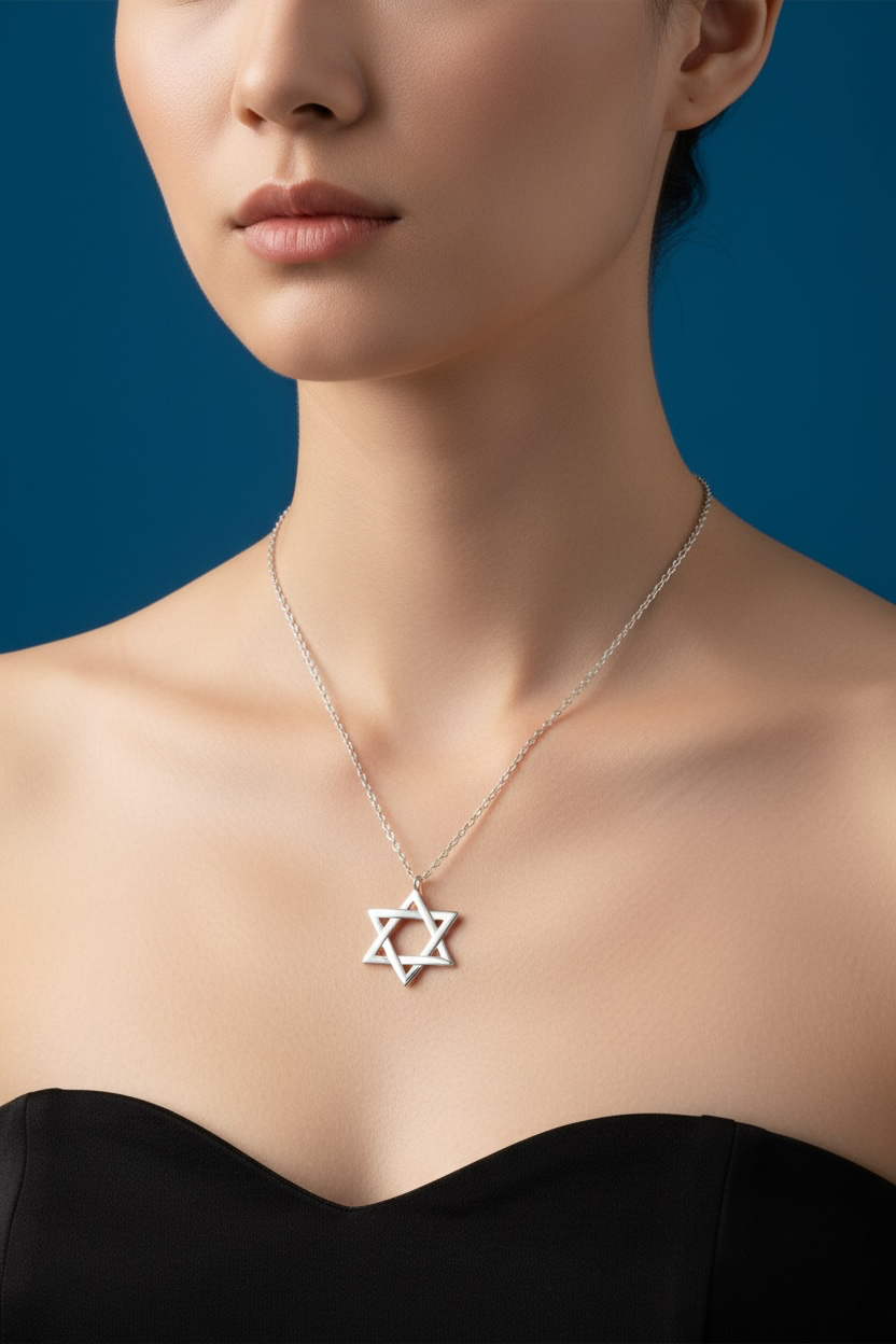 Sterling Silver, Star of David Necklace