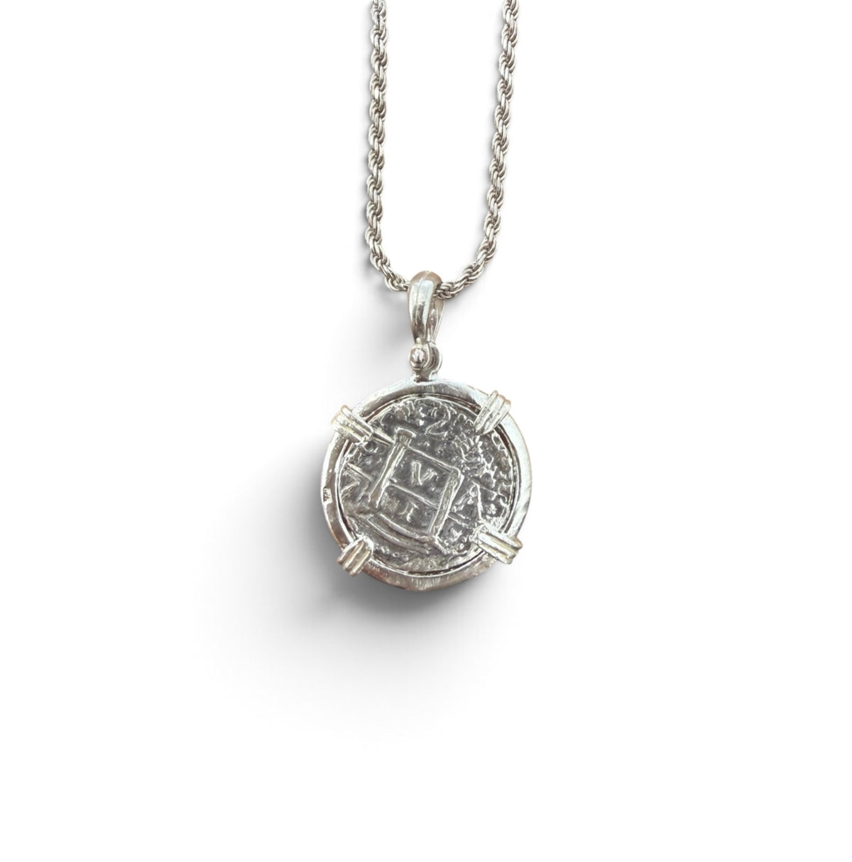 Replica of Atocha Shipwreck Coin Pendant Handmade with 925 solid sterling silver