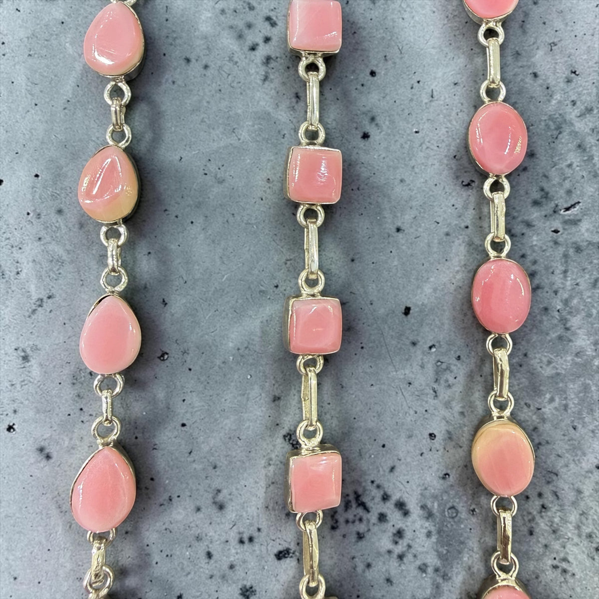 925 sterling silver pink conch bracelet Caribbean style