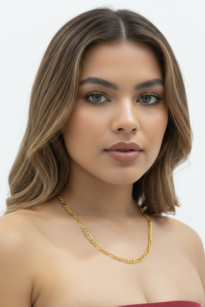 14K Yellow, Gold Filled (14/20 GF) 4.5mm Figaro Chain