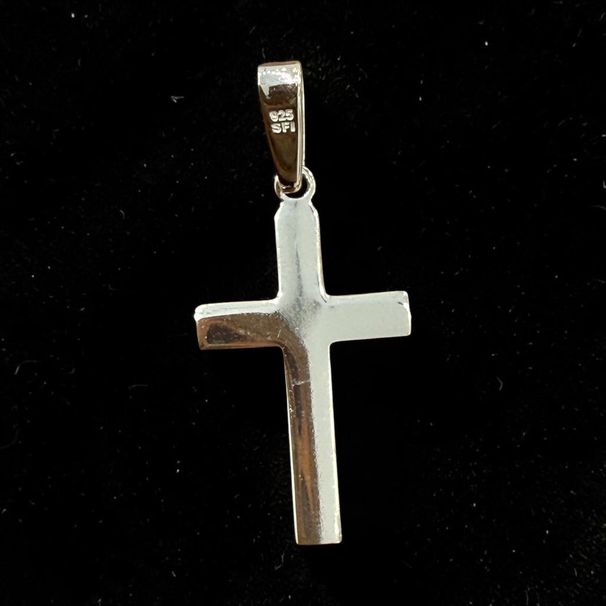 925 sterling silver mini cross pendant