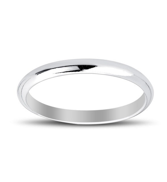 4mm sterling silver band ring unisex