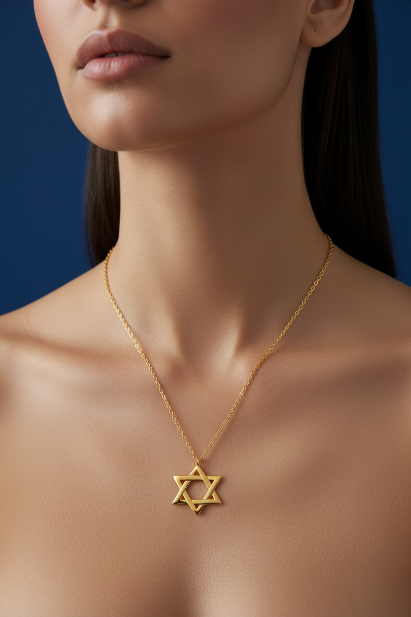 Sterling Silver, Star of David Necklace