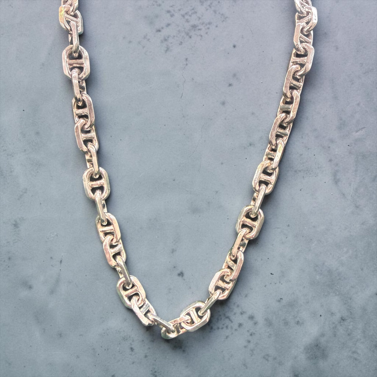 925 solid sterling silver handmade anchor / mariner chain 10mm