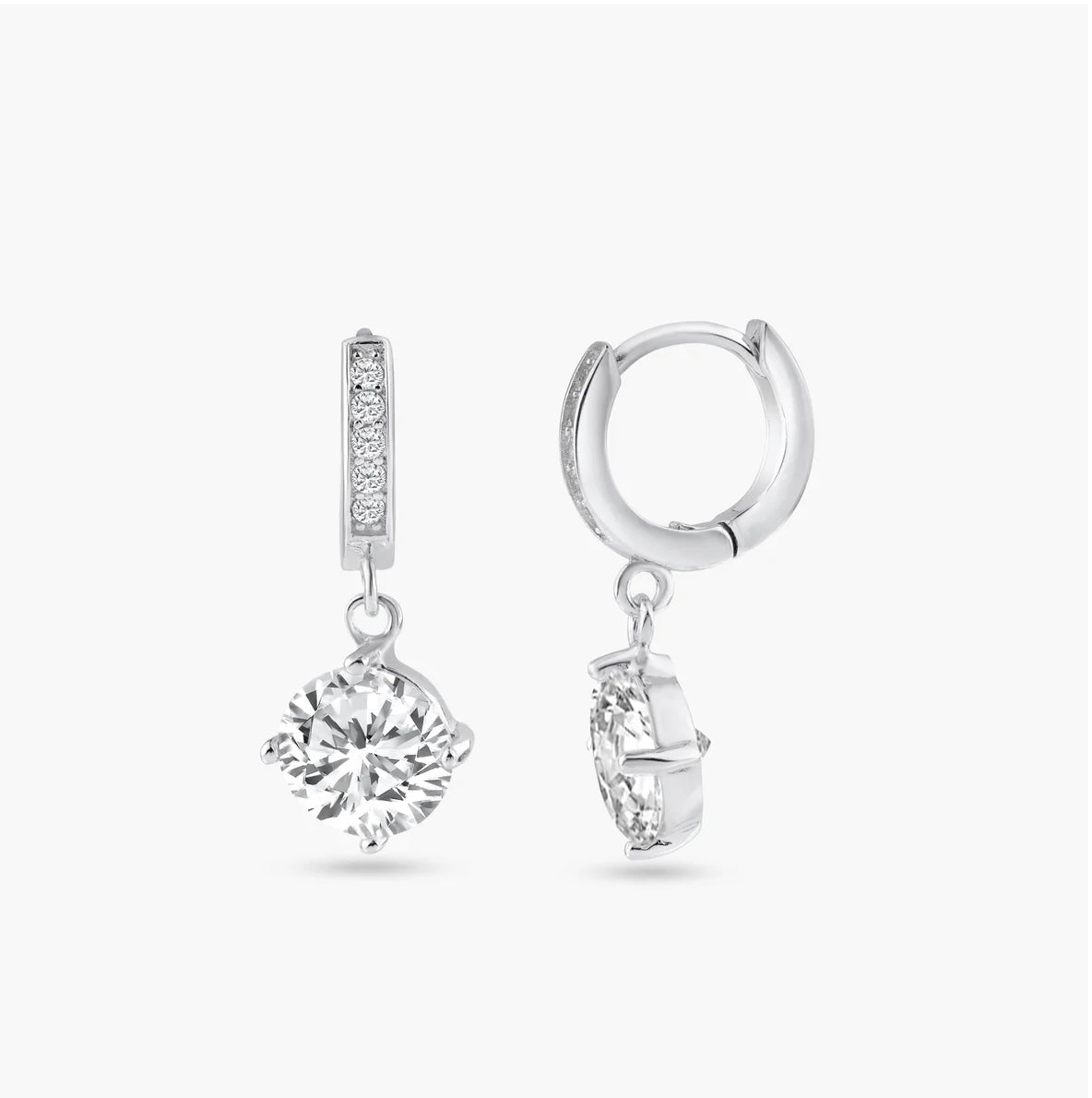 Dangling huggie hoop Earrings