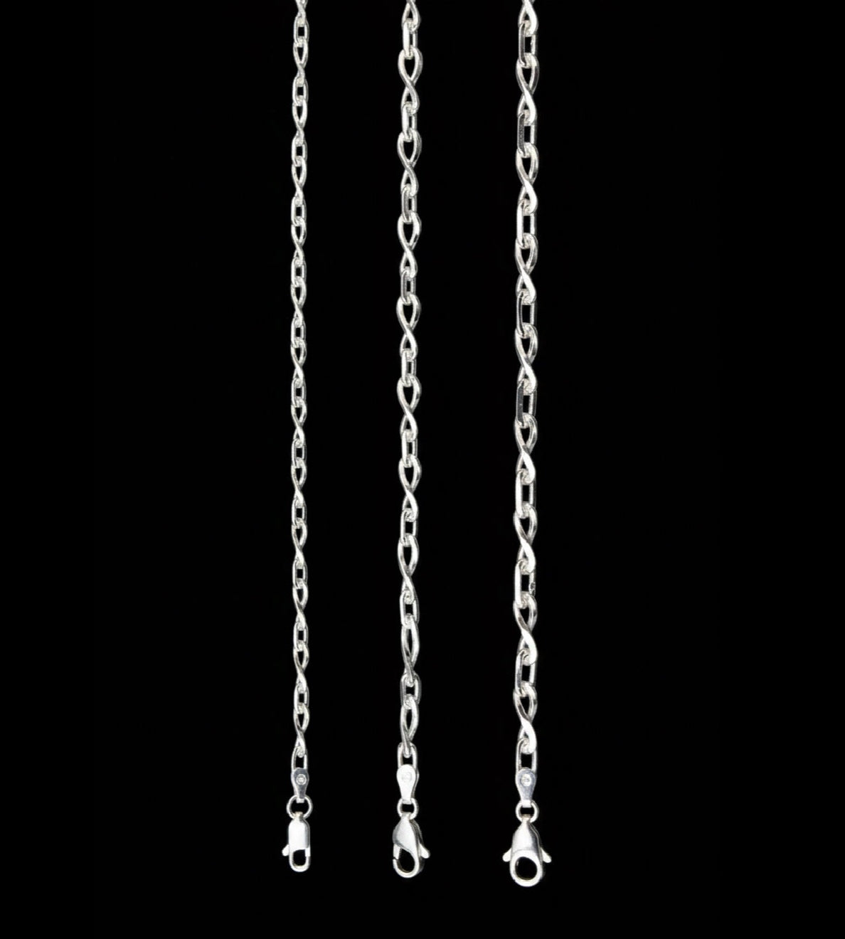 925 solid sterling silver Infinity chains