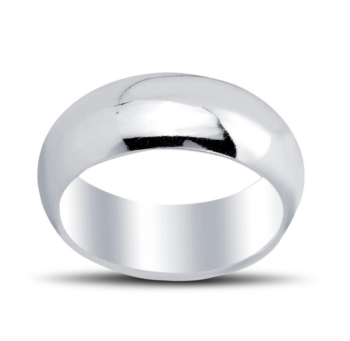 Sterling Silver 8mm Band Ring