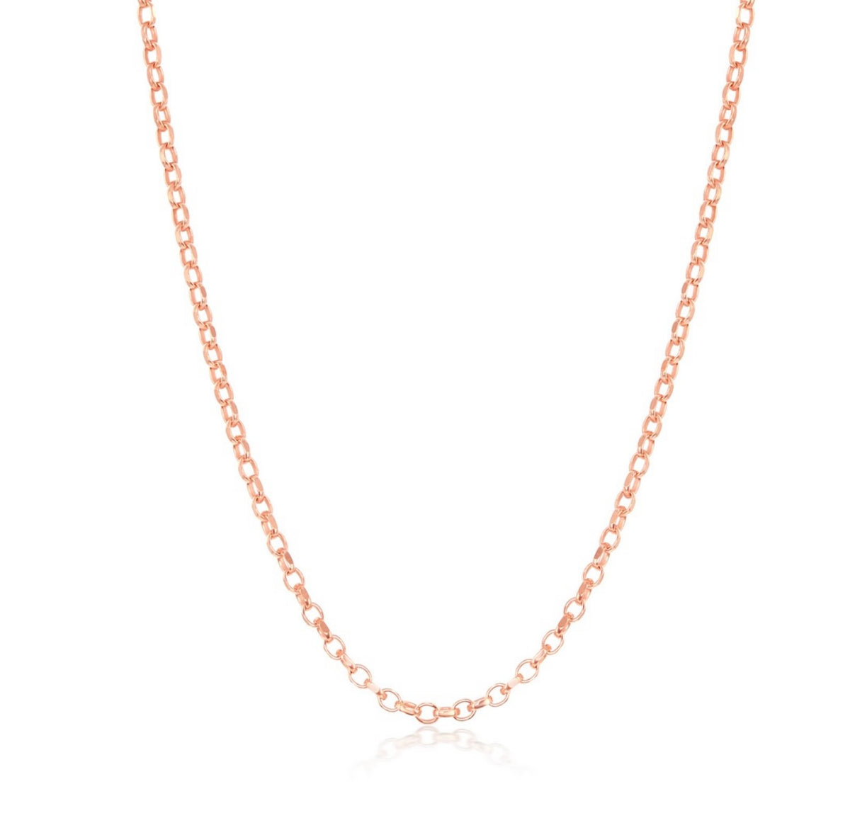 Sterling Silver, 0.9mm D-C Cable Chain - Gold Plated