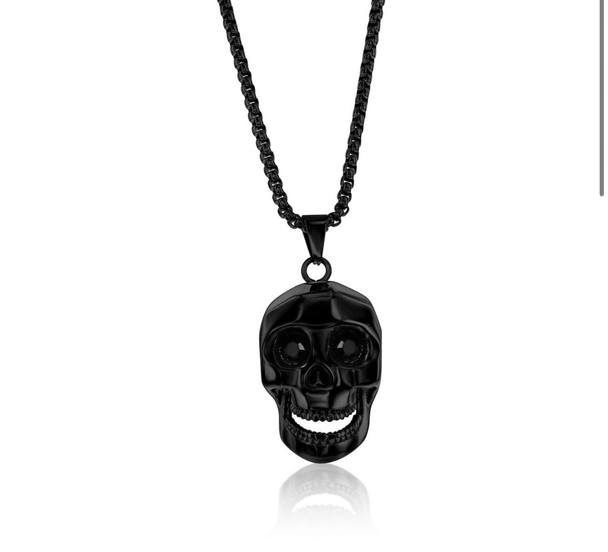 Stainless Steel Skull Men’s Necklace 24 inches