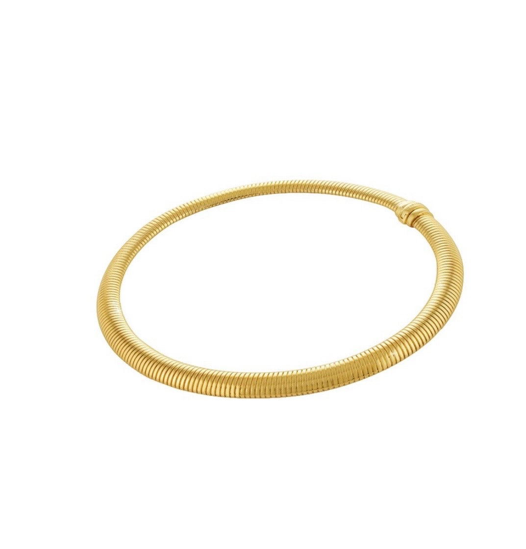 Designer Tubogas Solid Necklace - Made in Italy