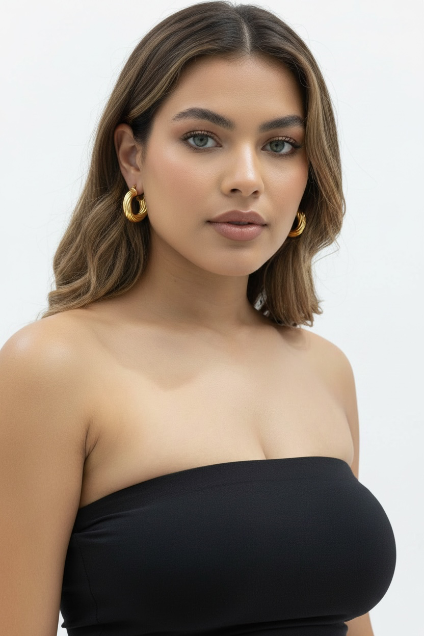 Designer Stylish Hoop Earring - Made in Italy small size