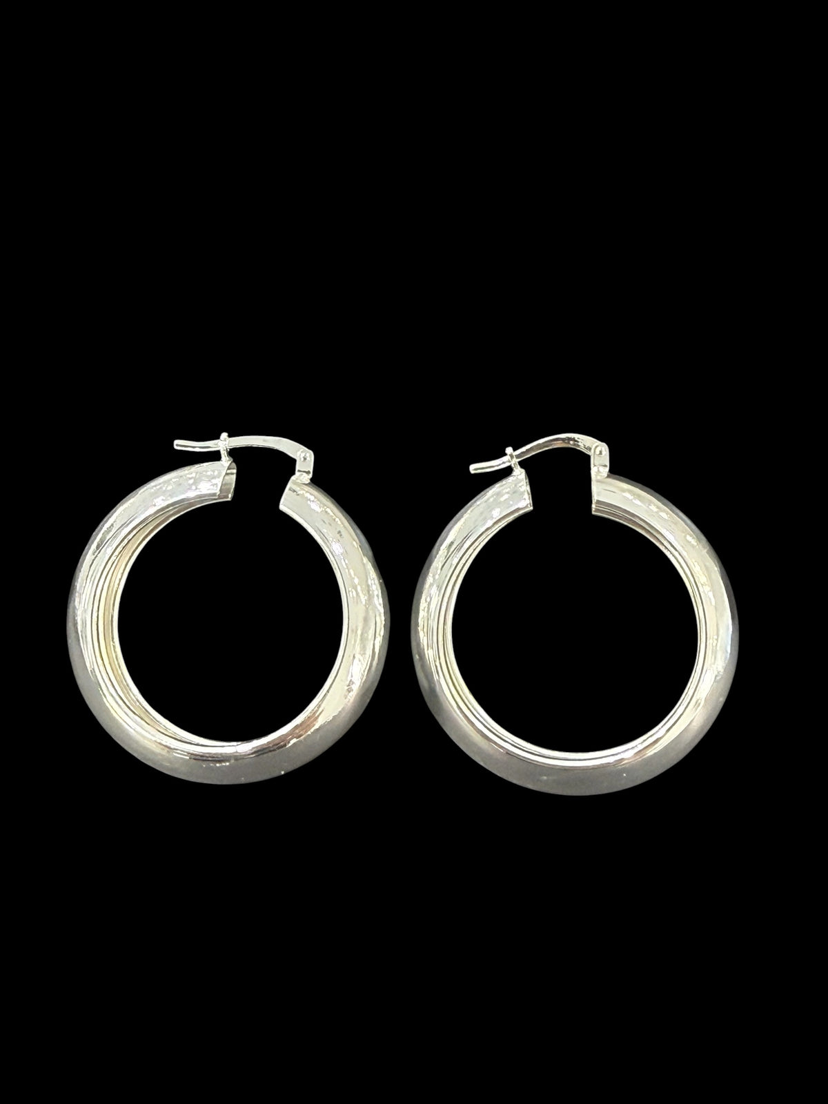 Designer Bold Hoop  Earring - Made in Italy Medium size