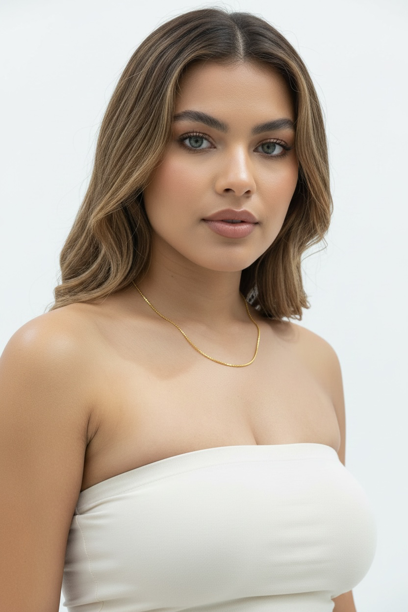 14K Yellow, Gold Filled (14/20 GF) 1.25mm Box Chain