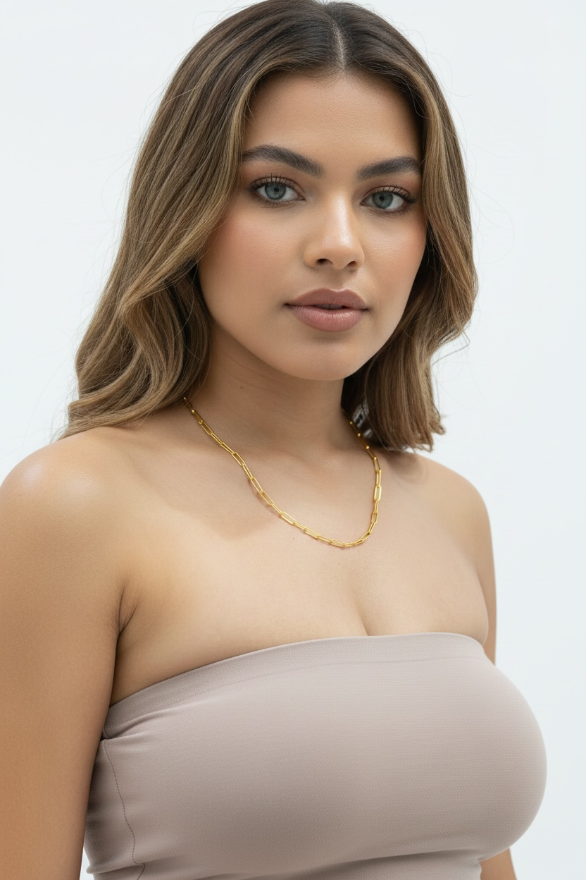 14K Yellow, Gold Filled (14/20 GF) 2.5mm Paperclip Chain (Copy)