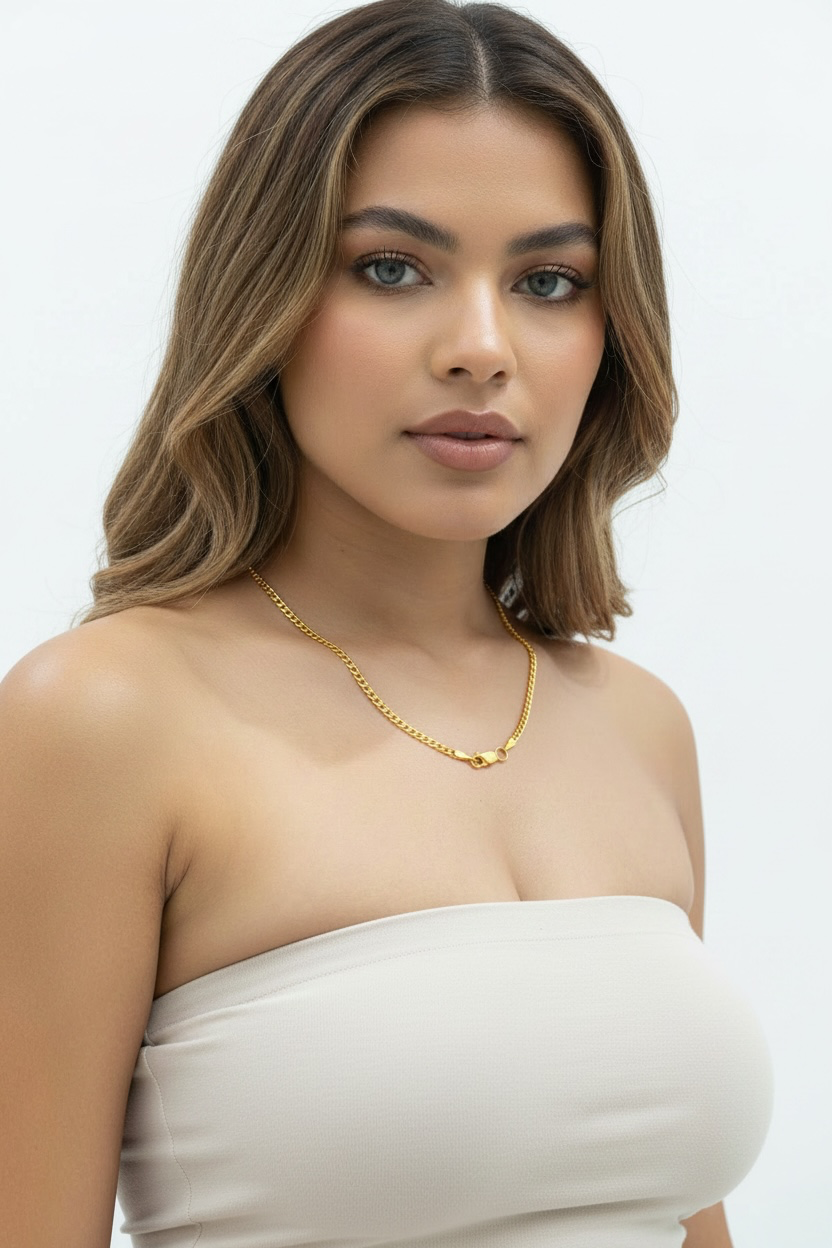 14K Yellow, Gold Filled (14/20 GF) 2mm Cuban Chain