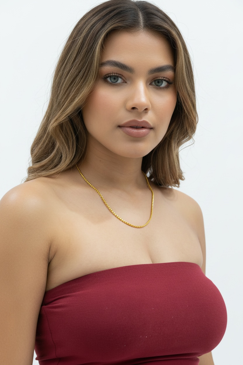 14K Yellow, Gold Filled (14/20 GF) 2.5mm Round Box Chain
