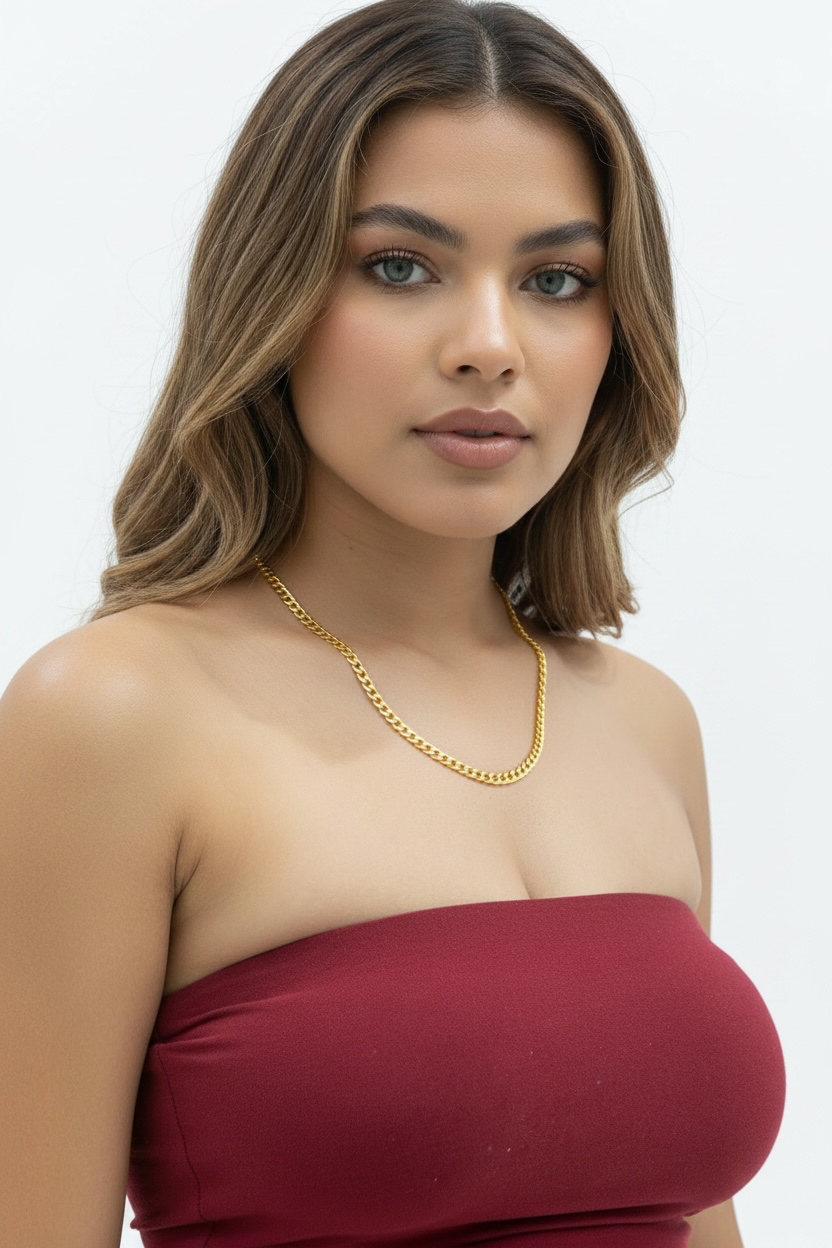 14K Yellow, Gold Filled (14/20 GF) 3.5mm Cuban Chain