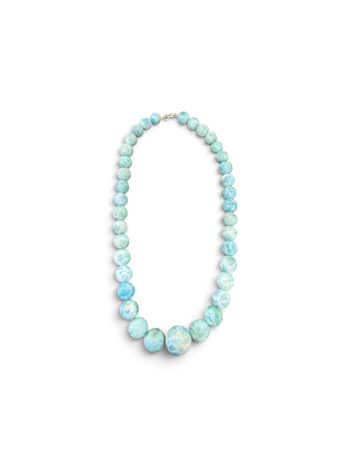 Gorgeous Larimar Necklace Caribbean Stone