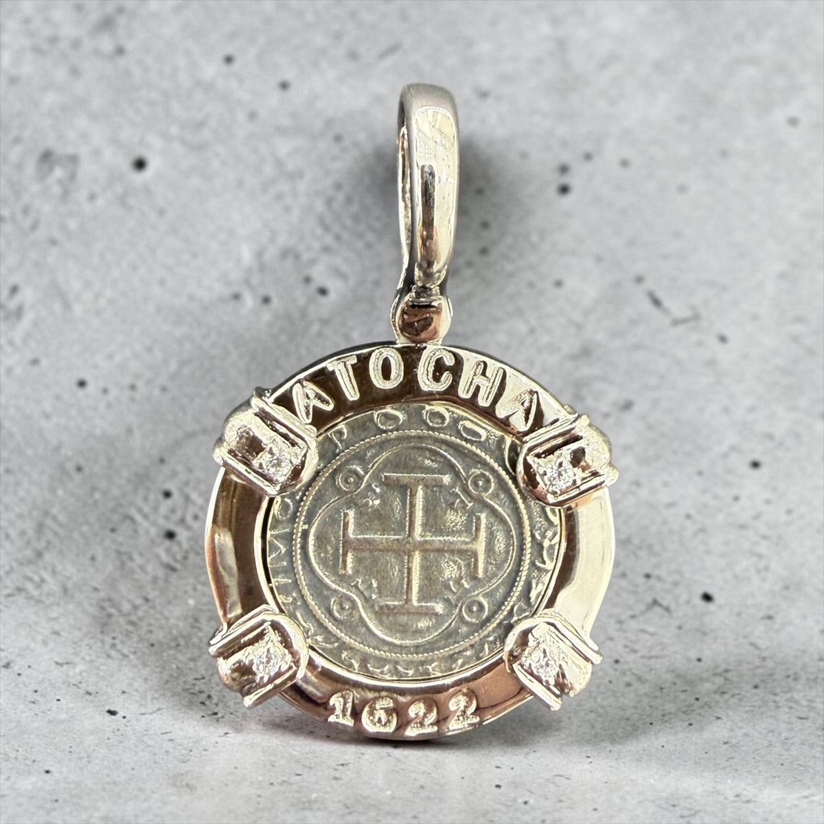Replica Shipwreck Coin Pendant 925 solid sterling silver
