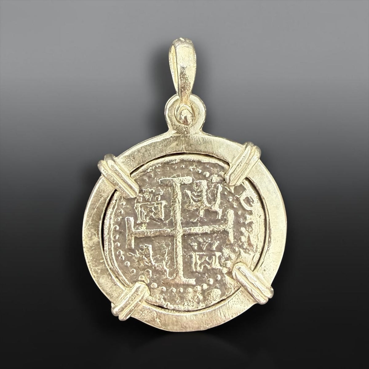 Replica Shipwreck Coin Pendant 925 solid sterling silver quarter size