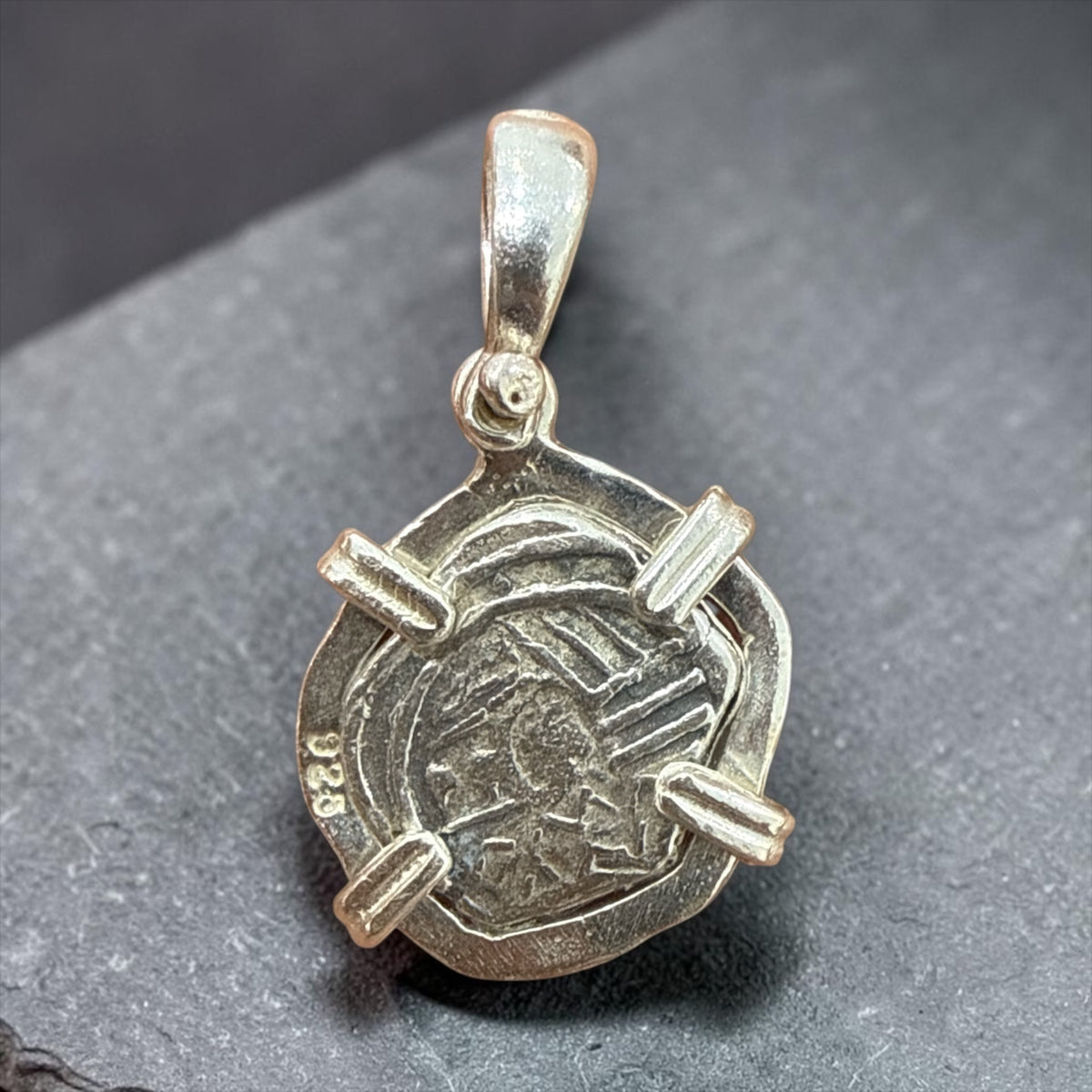 Replica atocha shipwreck mini coin pendant 925 sterling silver