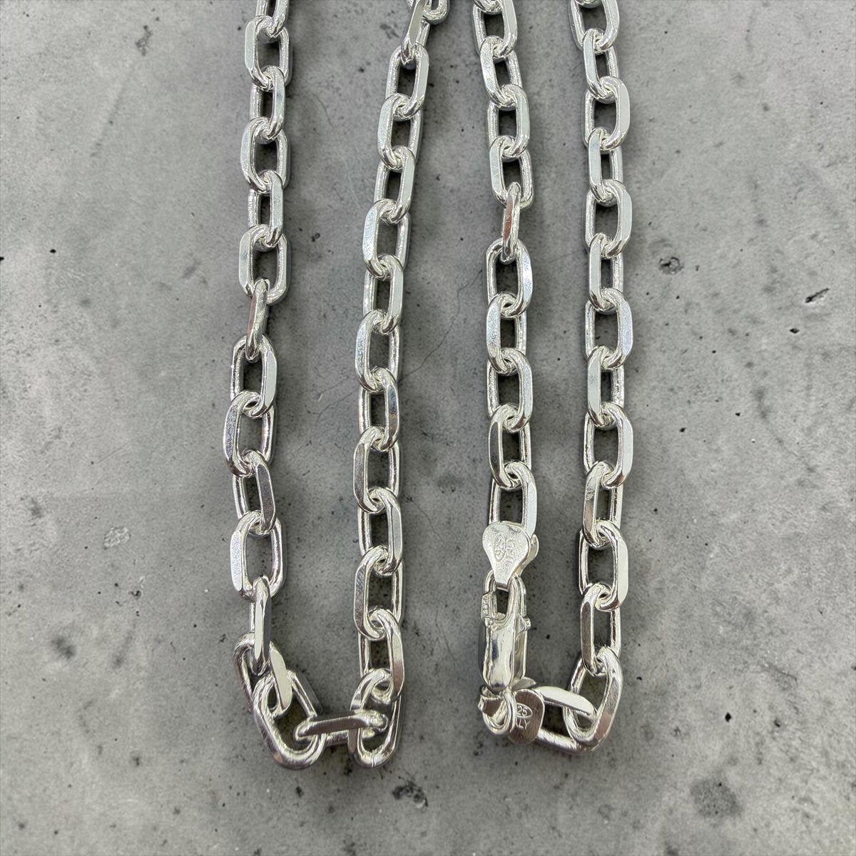 925 solid heavy sterling silver chain 7mm
