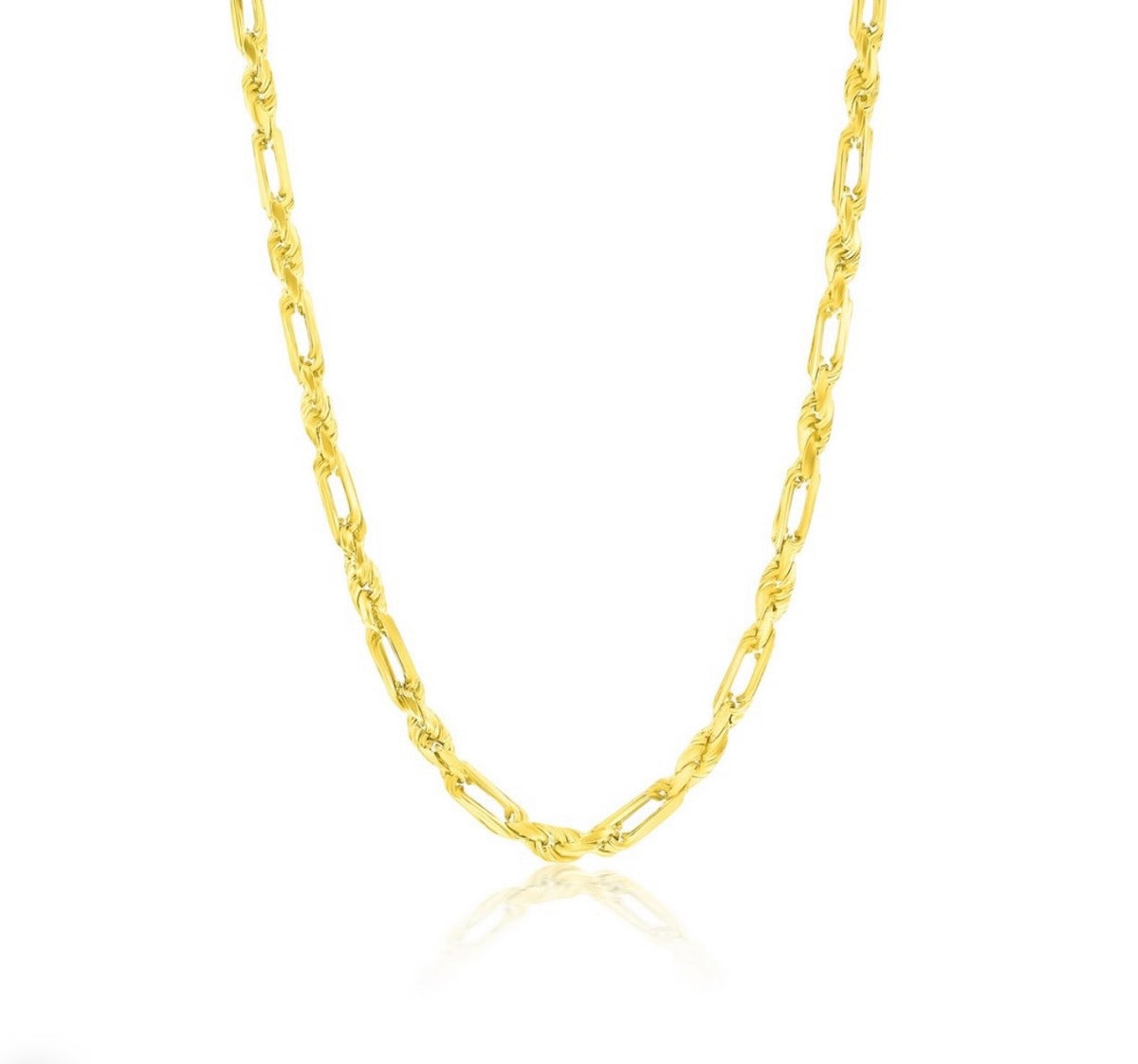 Sterling Silver, 4mm Figarope Chain - Gold Plated
MEN'S COLLECTION