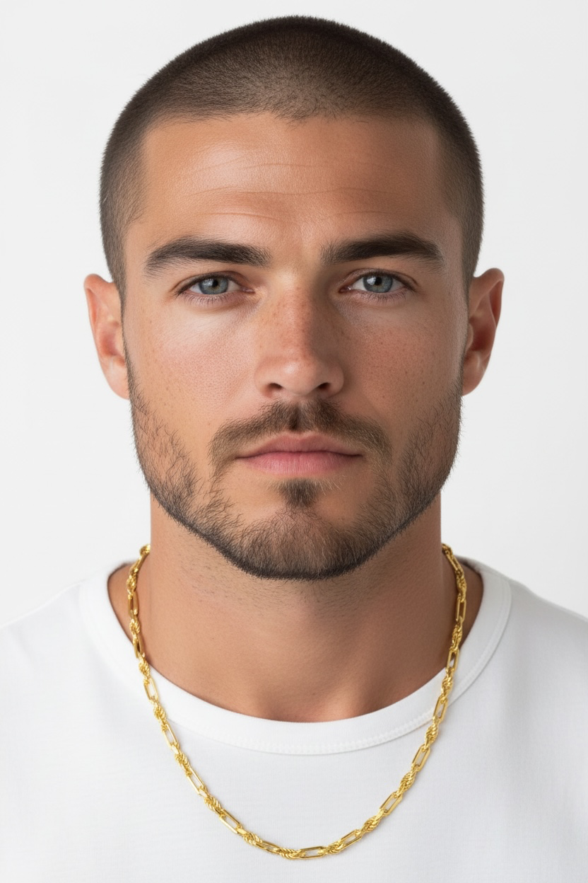 Sterling Silver, 4mm Figarope Chain - Gold Plated
MEN'S COLLECTION